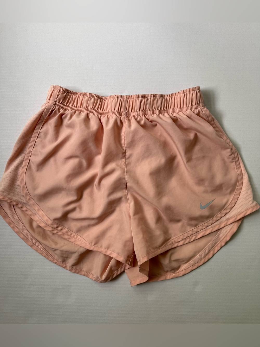 Nike Tempo Dri-Fit Running Shorts Artic Orange Pink Brief Lined Size Small